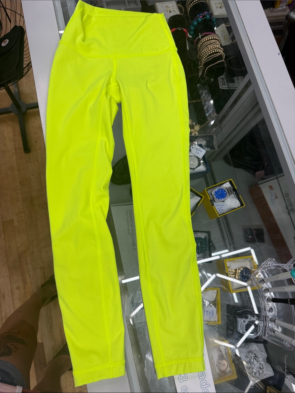 lululemon athletica Neon Yellow High-Rise Active Leggings